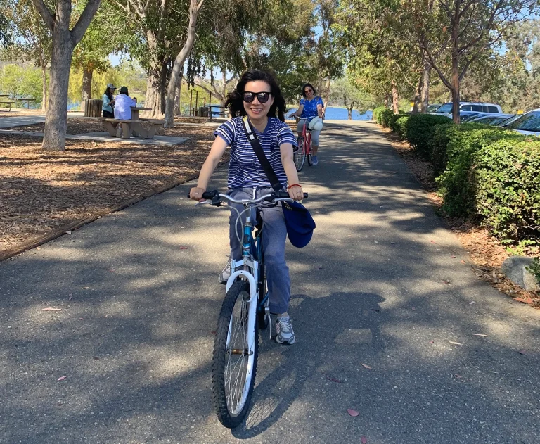biking